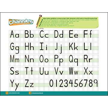 Channie’s My First Letters, Pre K - Kindergarten Writing Workbook, Fun Way to Practice Letter Trac...