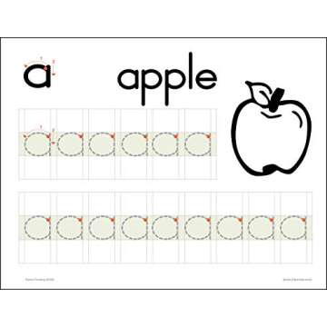 Channie’s My First Letters, Pre K - Kindergarten Writing Workbook, Fun Way to Practice Letter Tracing for Kids Ages 3-5, Easy to Follow, Color-Coded, 40 Double-Printed Worksheets