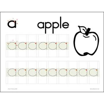 Channie’s My First Letters, Pre K - Kindergarten Writing Workbook, Fun Way to Practice Letter Tracing for Kids Ages 3-5, Easy to Follow, Color-Coded, 40 Double-Printed Worksheets