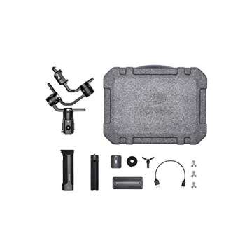 DJI Ronin-S Essentials Kit - Camera Stabilizer 3-Axis Gimbal Handheld for DSLR Mirrorless Cameras up to 8lbs / 3.6kg Payload for Sony Nikon Canon Panasonic Lumix, Black