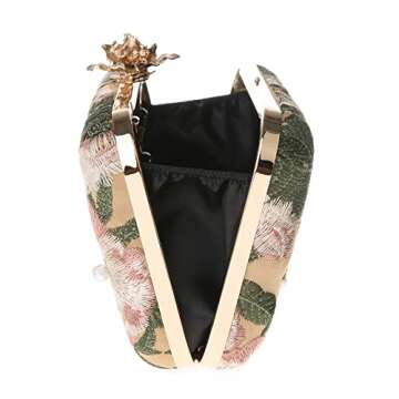 DA BODAN Women’s Rhinestone Clutch for Weddings and Parties