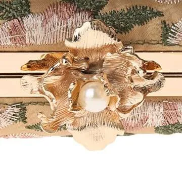 DA BODAN Women’s Rhinestone Clutch for Weddings and Parties