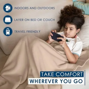 Cozy Twin Size Fleece Bed Blanket – Lightweight & Soft