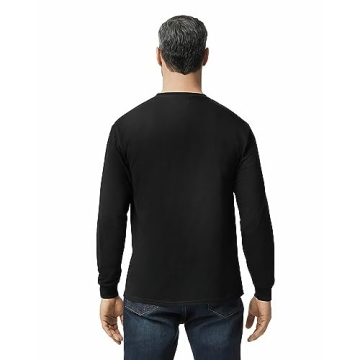 Gildan Heavy Cotton Long Sleeve Tee 2-Pack in Black