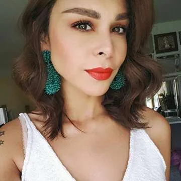 Statement Drop Earrings - Bohemian Beaded Teardrop Dangle Earrings Gift for Women