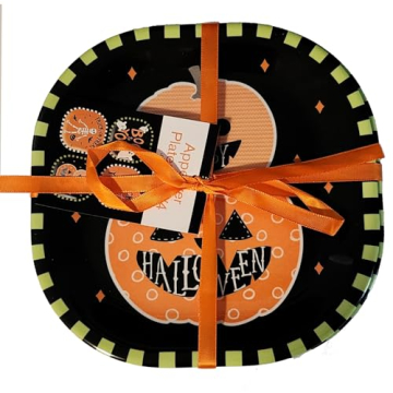 Kane Halloween 8-inch Melamine Plates Set for Parties