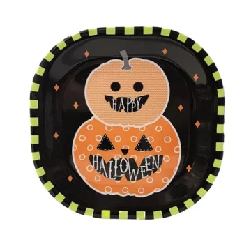 Kane Halloween 8-inch Melamine Plates Set for Parties
