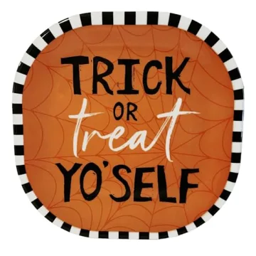 Kane Halloween 8-inch Melamine Plates Set for Parties