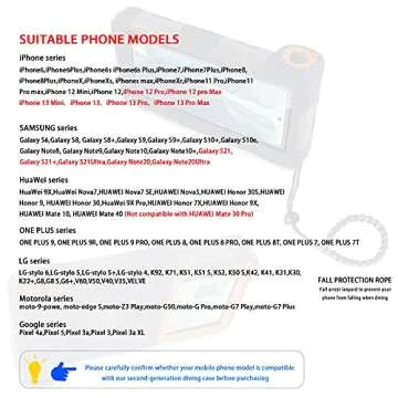 Professional Diving Upgrade Waterproof Protective Case, Outdoor Swimming Snorkeling Surfing Underwater Photo Video Housing for iPhone Galaxy Huawei OnePlus LG Motorola Google Series Smartphones Clear