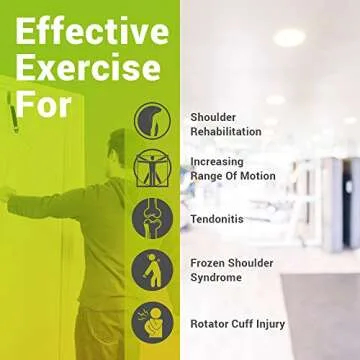 Shoulder Pulley for Physical Therapy - Pulleys for Shoulder Rehab, Arm Pulley for Physical Therapy Over The Door. Exercise Pulley System for Shoulder Pain Relief & Stroke Therapy Equipment for Adults