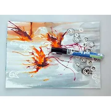 Pebeo Drawing Gum Marker .7mm-Natural Latex, 0,7 mm, 1 Count (Pack of 1)