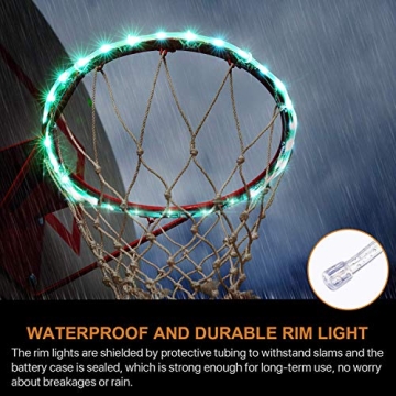 Waybelive LED Basketball Hoop Lights for Night Games