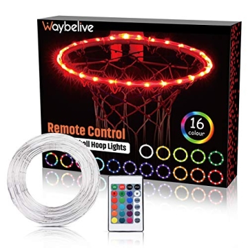 Waybelive LED Basketball Hoop Lights for Night Games