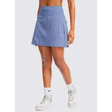 G Gradual Golf Skorts Skirts for Women with 5 Pockets Women's High Waisted Lightweight Athletic Skirt for Tennis Running (Blue Ashes, X-Small)