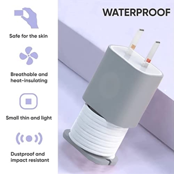 Silicone Charger Protector & Cord Wrap for iPhone 18W/20W