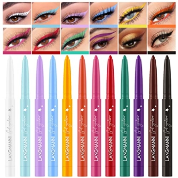 BestLand Vibrant 12 Colors Eyeliner Set for Eyeliner Lovers