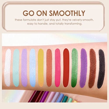 BestLand Vibrant 12 Colors Eyeliner Set for Eyeliner Lovers