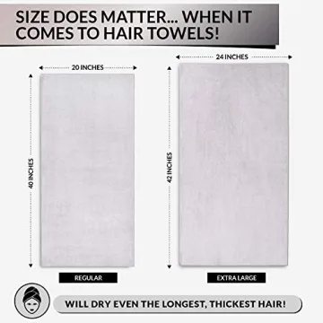 Luxe Beauty Microfiber Hair Towel Wrap for All Hair Types