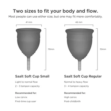 Saalt Soft Menstrual Cup Flexible & Sensitive Comfort