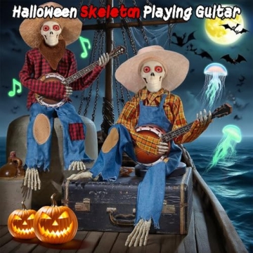 Buy Dueling Banjo Skeletons for Spooky Fun Halloween Decor