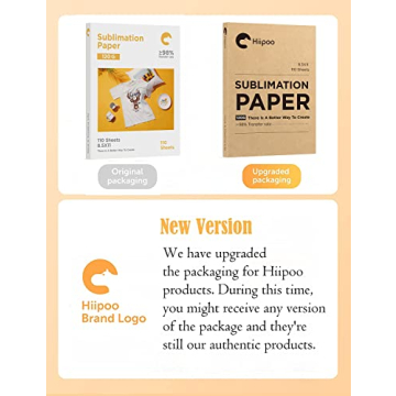 Hiipoo Sublimation Paper for Bright, Precise Prints