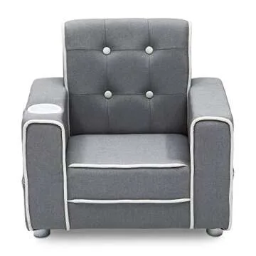 Delta Children Chelsea Kids Upholstered Chair with Cup Holder