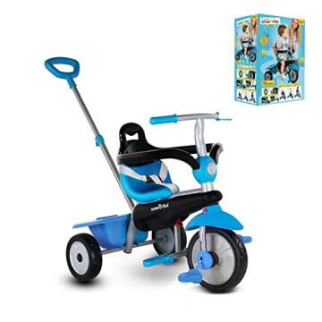 smarTrike Breeze Toddler Tricycle for 1,2,3 Year Olds - 3 in 1 Multi-Stage Trike, Blue
