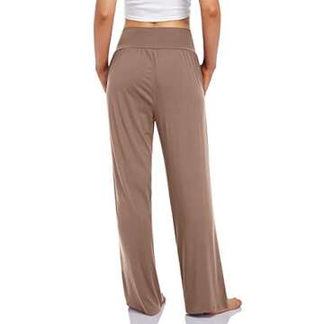 Comfy UEU Plus Size High Waisted Yoga Pants for Women