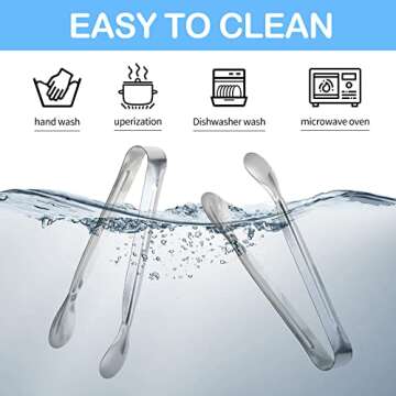 18PCS Mini Tongs for Effortless Serving and Style