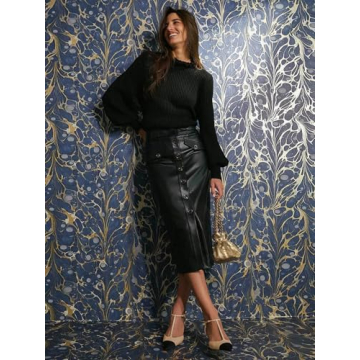 Coutgo Womens Kitten Heels Slingback Pumps Closed Pointed Toe Two Tone Ankle T Strap Office Dress Shoes, Khaki, Size 8