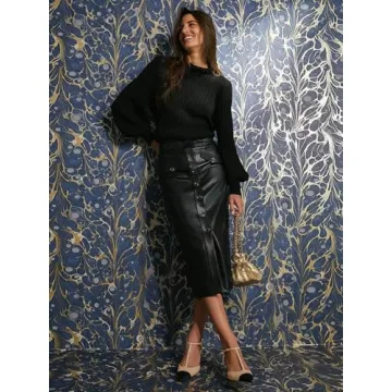 Coutgo Womens Kitten Heels Slingback Pumps Closed Pointed Toe Two Tone Ankle T Strap Office Dress Shoes, Khaki, Size 8