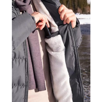 BEST SOUTH Men's Hooded Winter Puffer Jacket for Cold Weather