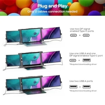 Mobile Pixels Trio Monitor - 13.3'' Portable Screen Setup