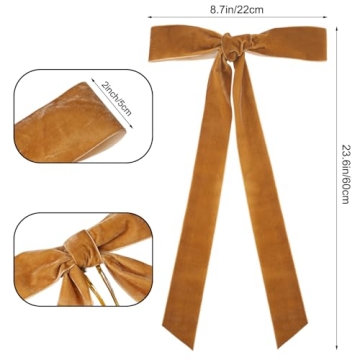 Joottuan Velvet Christmas Bows - Elegant Holiday Decor