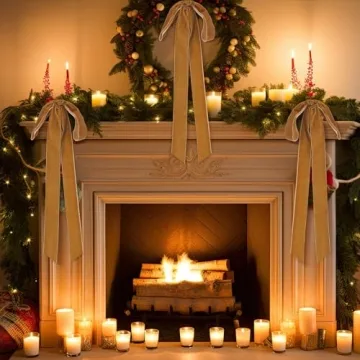 Joottuan Velvet Christmas Bows - Elegant Holiday Decor