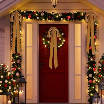 Joottuan Velvet Christmas Bows - Elegant Holiday Decor