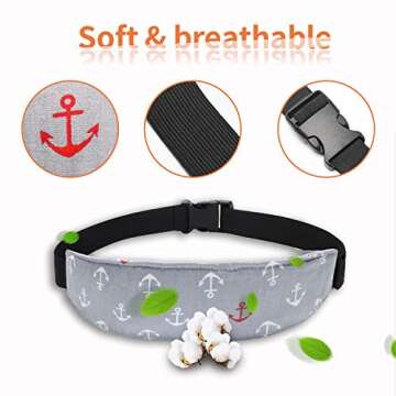 Baby Carseat Head Support Pillow - Adjustable Neck Relief for Kids