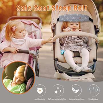 Baby Carseat Head Support for Toddlers and Infants