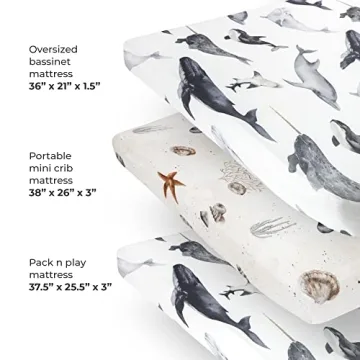 Pobibaby Premium Pack N Play Sheets | Ultra-Soft, Stylish