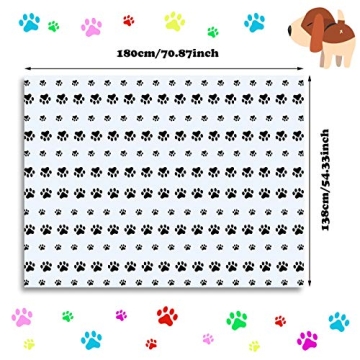 Paw Print Tablecloths for Dog Birthday Party