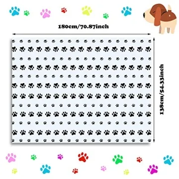 Paw Print Tablecloths for Dog Birthday Party