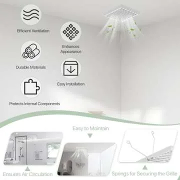 C350GN Grille Cover for Broan-NuTone Bath Fan