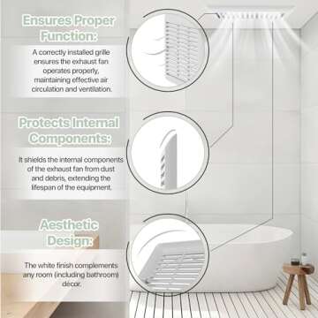 C350GN Grille Cover for Broan-NuTone Bath Fan