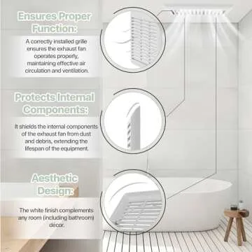 C350GN Grille Cover for Broan-NuTone Bath Fan