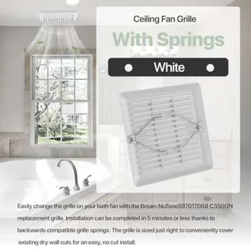 C350GN Grille Cover for Broan-NuTone Bath Fan