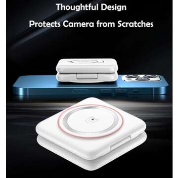 Onechiprevo 3 in 1 Mag-Safe Charging Station for Apple Device 20W Fast Charging Wireless Charger for iPhone 15/14/13/12/11 Series and AirPods 3/2/Pro 2/Pro,iWatch Ultra/8/7/6/5/4/3/2/SE