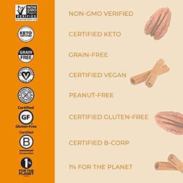 GOODTO GO Soft Baked Bars - Cinnamon Pecan, 9 Pack - Gluten Free, Keto Certified, Paleo Friendly, Low Carb Snacks
