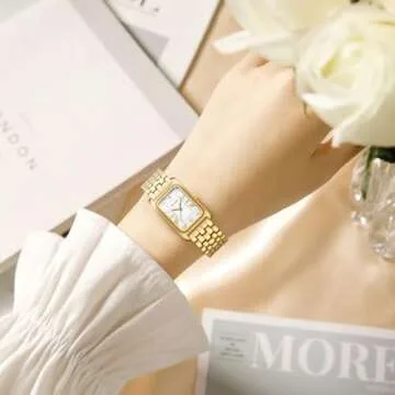 HOLSTOUR Gold Vintage Bracelet Watch for Women