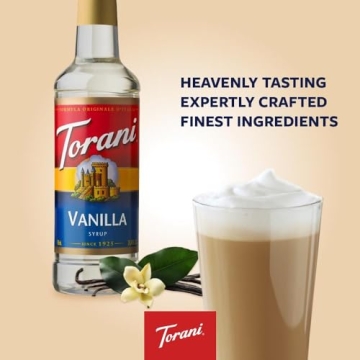 Torani Vanilla Syrup for Gourmet Coffee Drinks