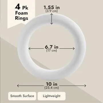 Bright Creations Foam Wreath Forms for DIY Crafts